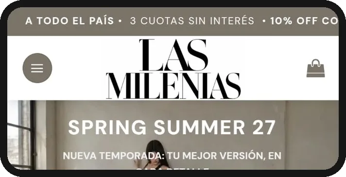 Tienda online de Las Milenias